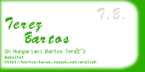 terez bartos business card